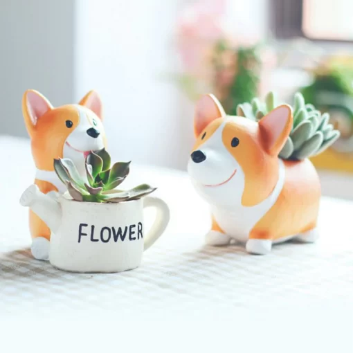 Maceta Perro Corgi